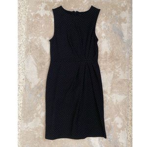 Black w/ white polka dots Banana Republic dress